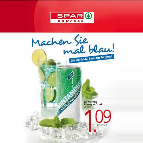 Bei SPAR kann man jetzt blau machen…